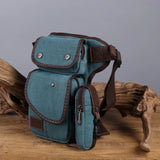Canvas Waist Thigh Drop Leg Bag Travel Motorcycle Riding Fanny Pack