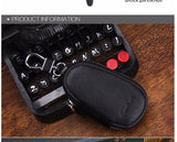 Cow Leather Car Key Pouch Holder for Unisex