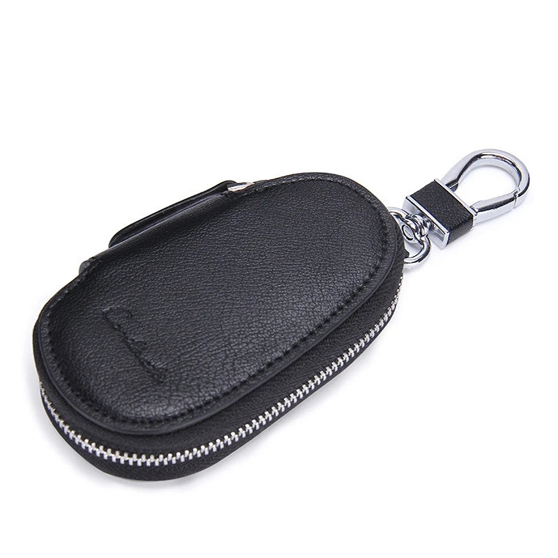 Cow Leather Car Key Pouch Holder for Unisex