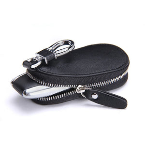 Cow Leather Car Key Pouch Holder for Unisex
