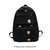 Men Casual Canvas Backpack Large Capacity Travel College Teenager
