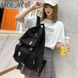 Men Casual Canvas Backpack Large Capacity Travel College Teenager