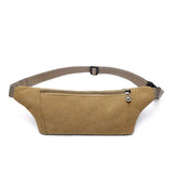 Men Durable Fanny Waist Pack Canvas Hip Bum Outdoor Bag
