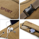 Men Durable Fanny Waist Pack Canvas Hip Bum Outdoor Bag