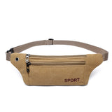 Men Durable Fanny Waist Pack Canvas Hip Bum Outdoor Bag