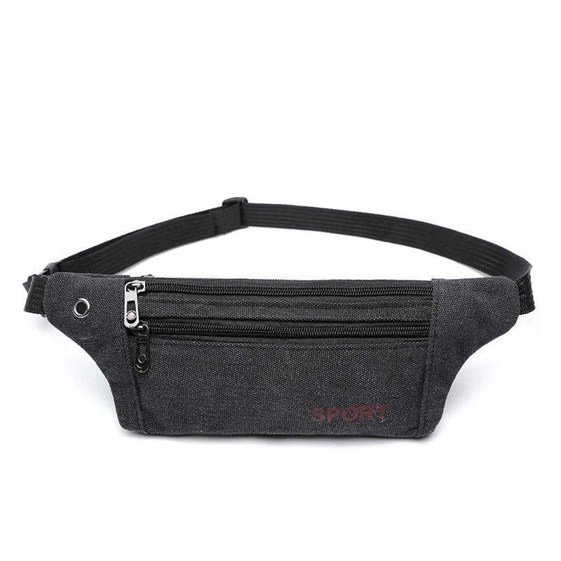 Men Casual Canvas Waist Pack Military Bag Pouch