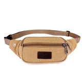 Men Durable Waist Pack Canvas Hip Bum Military Bag