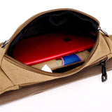 Men Durable Waist Pack Canvas Hip Bum Military Bag