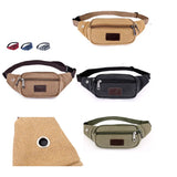 Men Durable Waist Pack Canvas Hip Bum Military Bag