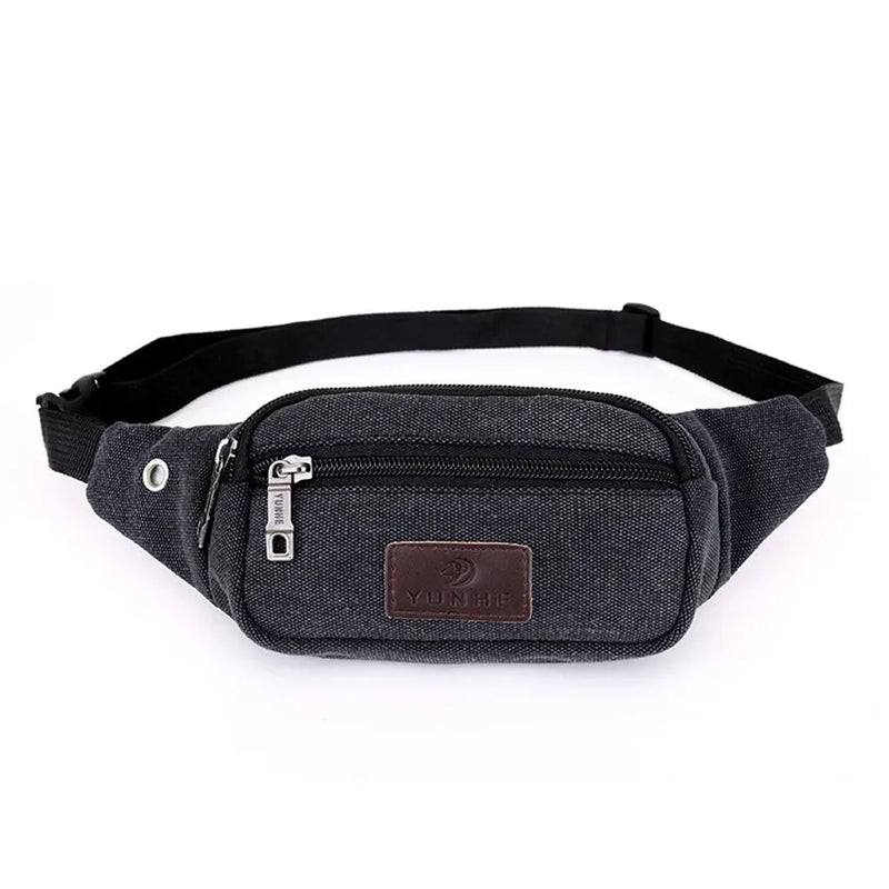 Men Durable Waist Pack Canvas Hip Bum Military Bag