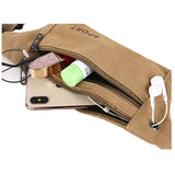 Men Casual Fanny Waist Pack Canvas Hip Bum Military