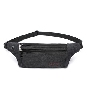 Men Casual Fanny Waist Pack Canvas Hip Bum Military
