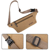 Men Casual Fanny Waist Pack Canvas Hip Bum Military