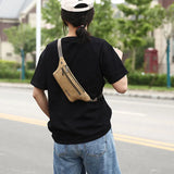 Men Casual Fanny Waist Pack Canvas Hip Bum Bag Pouch