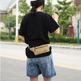 Men Casual Fanny Waist Pack Canvas Hip Bum Bag Pouch
