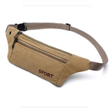 Men Casual Fanny Waist Pack Canvas Hip Bum Bag Pouch
