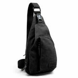 Men Casual Durable Fanny Waist Pack Canvas Hip Bum Bag Pouch Zipper Pockets