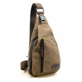 Men Casual Durable Fanny Waist Pack Canvas Hip Bum Bag Pouch Zipper Pockets
