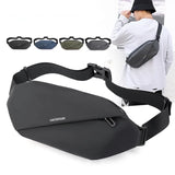 Men Casual Fanny Pack Crossbody Chest Bag Waist Bag Zipper Phone Holder Bum Bag