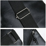 Men Casual Leather Vest Sheepskin Cowhide Leather Vest Motorcycle Biker