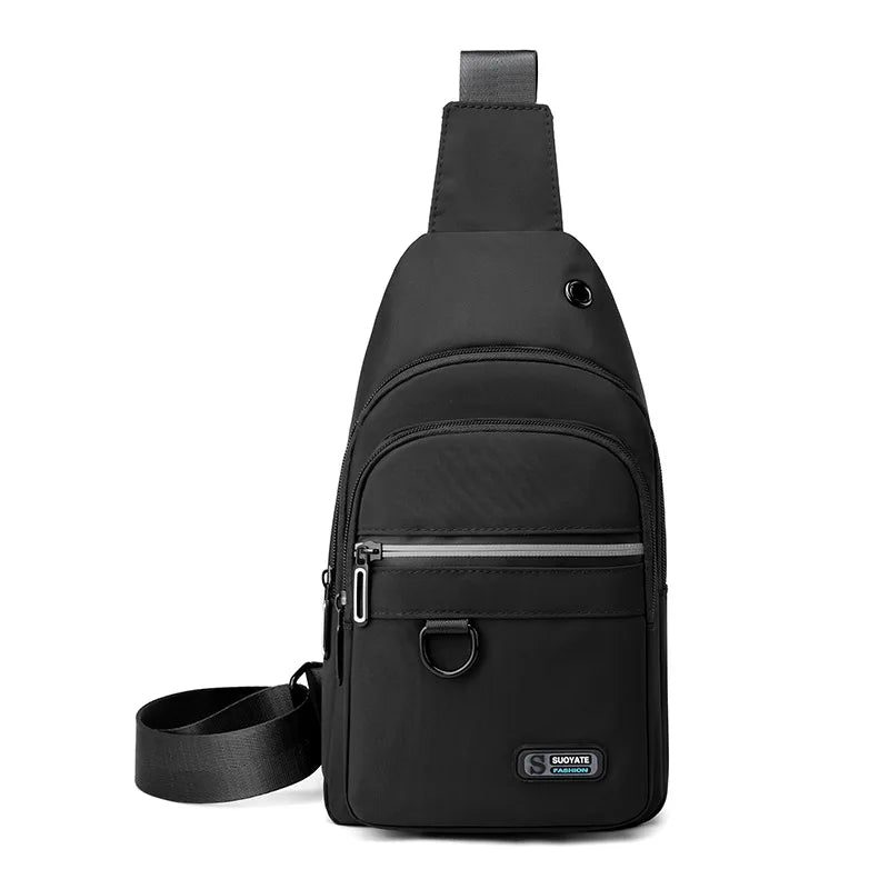Men Casual Nylon Crossbody Shoulder Chest Bags