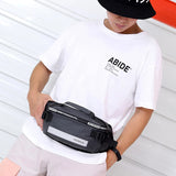 Casual Waterproof Nylon Waist Bag Unisex Fanny Pack Reflective Banana Belt Bags