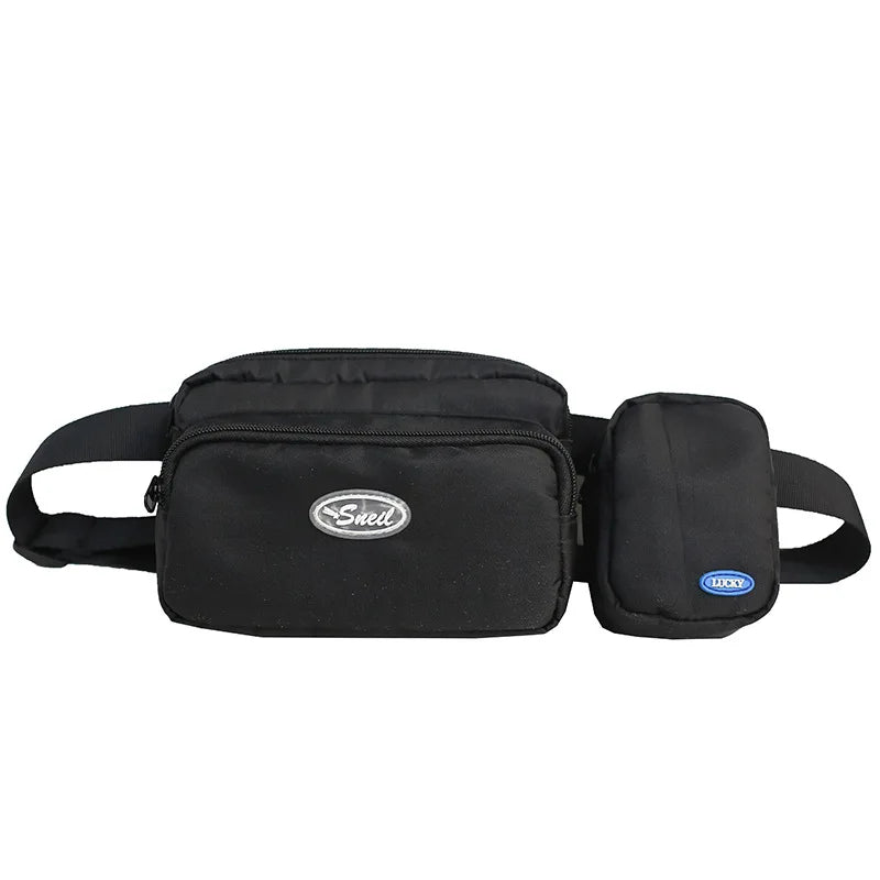 Men Chest Bags Tactical Waist Bags Canvas Fanny Pack Hip-hop Belt Bags