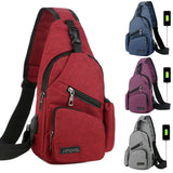 Men Chest Pack Messenger Sling Sport Travel Crossbody Bag