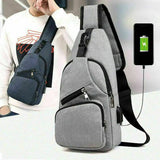 Men Chest Pack Messenger Sling Sport Travel Crossbody Bag