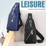 Men Chest Pack Short Trip Messengers Chest Bag Crossbody Water Repellent Shoulde