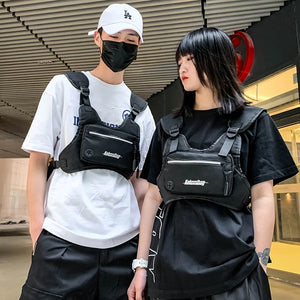 Men Chest Rig Bags Women Hip Hop Streetwear Waist Bags Tactical Vest