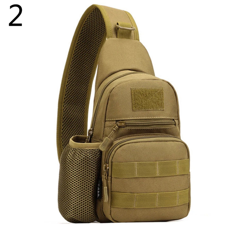 Men Chest Sport Bag Nylon Military Tactical Travel Shoulder Messenger Sling Pack