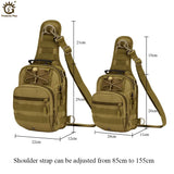 Men Chest Bag Waterproof Crossbody Casual Messenger Travel Shoulder Bag