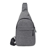 Men 26 Letters Print Chest pack Shoulder Crossbody Bag