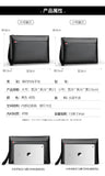Men Clutch Bag Large Capacity Envelope Pouch Leather Handbags
