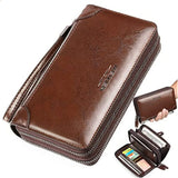 Large Capacity Men Clutch Bag Multifunction Zipper Wallet