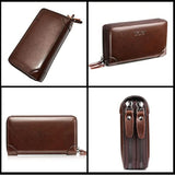 Large Capacity Men Clutch Bag Multifunction Zipper Wallet