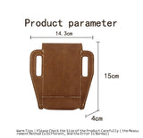 Men Crazy Horse Skin Leather Waist Bag Clip Outdoor Phone Pouch