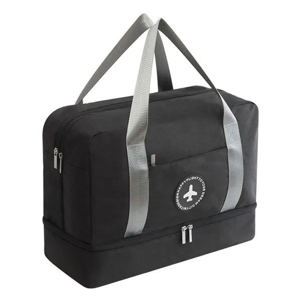 Double Layer Travel Bag Wet Dry Separation Beach Bag Duffle Pouch