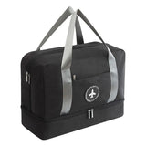 Double Layer Travel Bag Wet Dry Separation Beach Bag Duffle Pouch
