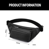 Men Women Fanny Pack Sports Travel Waist Bag Waterproof Belt Bags