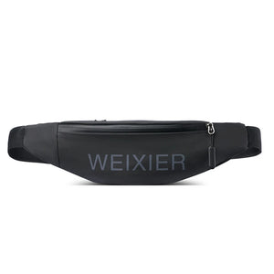 Waterproof PU Leather Waist Bag for Men and Women
