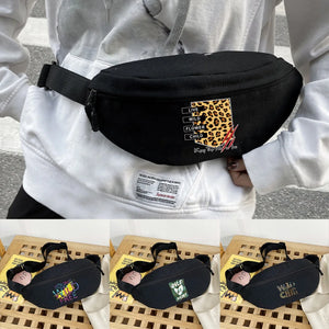 Wild Print Waist Bag Pack for Outdoor Sports