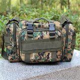 Men Camo Waist Pack Canvas Military Bag