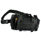 Men Camo Waist Pack Canvas Military Bag