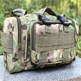 Men Camo Waist Pack Canvas Military Bag