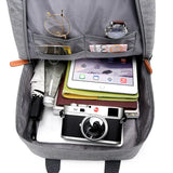 Men Laptop Backpack Bag Travel Business Multi-pocket Polyester Back Pack Bag