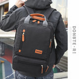 Men Laptop Backpack Bag Travel Business Multi-pocket Polyester Back Pack Bag