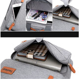 Men Laptop Backpack Bag Travel Business Multi-pocket Polyester Back Pack Bag