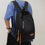 Nylon College Backpack Student School Bag Laptop Travel Backpack